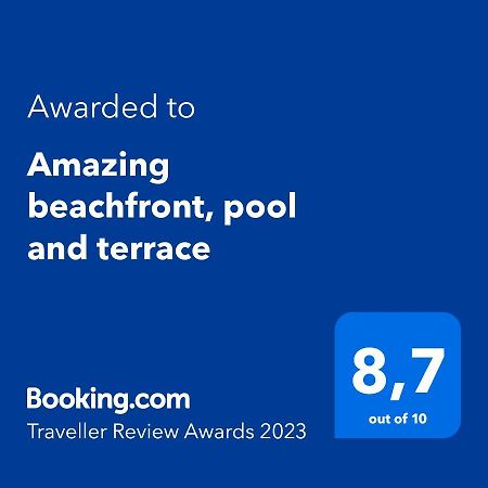 Amazing Beachfront, Pool And Terrace 阿德耶 外观 照片