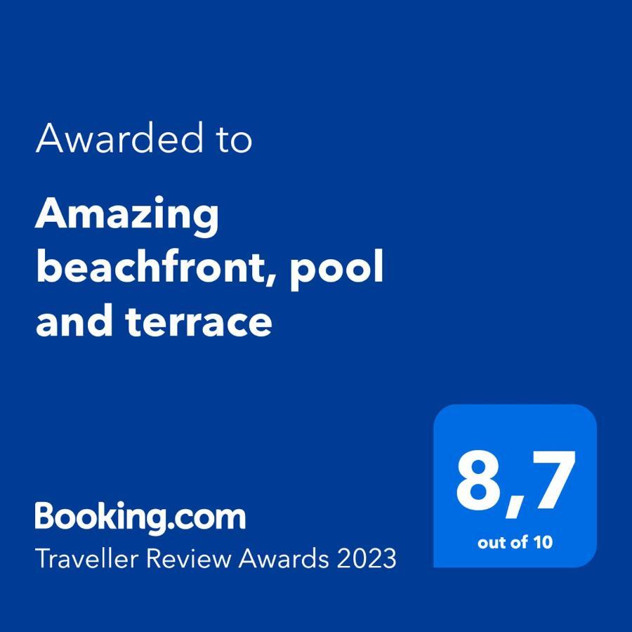 Amazing Beachfront, Pool And Terrace 阿德耶 外观 照片
